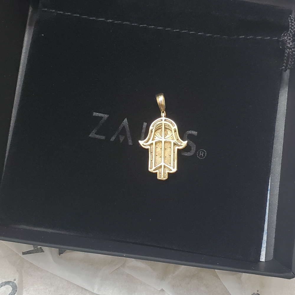 Gold plated diamond charm